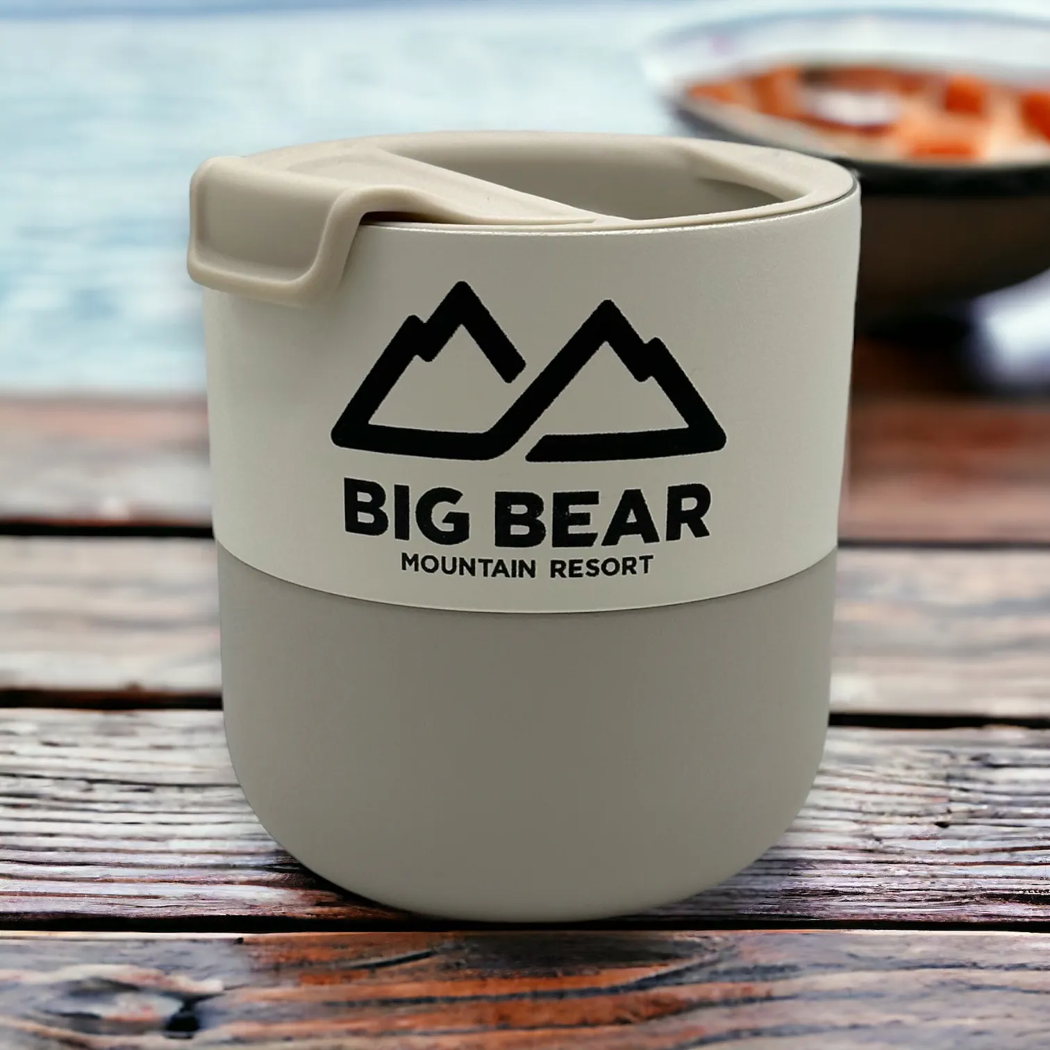 Big Bear Mountain Resort khaki Klean Kanteen stainless steel insulated lowball